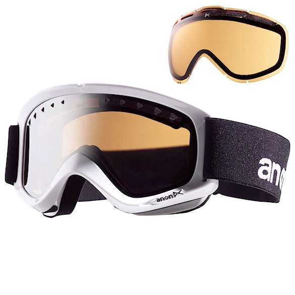 Snowboardové brýle Anon Helix white | silver amber+amber 2011 - 1