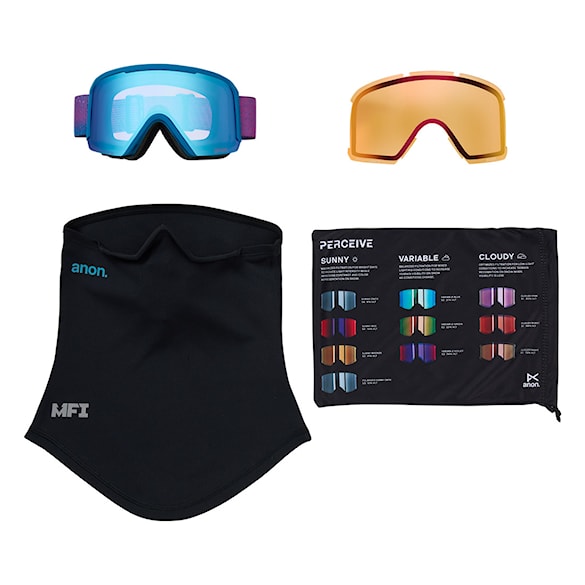 Snowboardové brýle Anon Nesa S pink denim | perceive variable blue+p.cloudy burst 2026 - 7