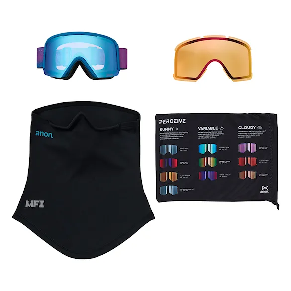 Snowboard Goggles Anon Nesa S pink denim | perceive variable blue+p.cloudy burst 2026 - 7