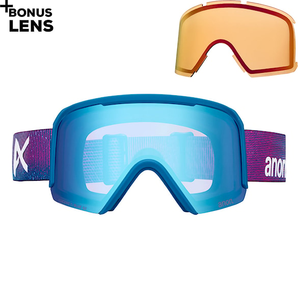 Snowboardové brýle Anon Nesa S pink denim | perceive variable blue+p.cloudy burst 2026 - 1