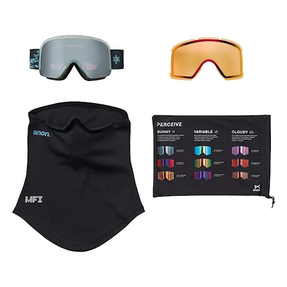 Snowboardové okuliare Anon Nesa S snow flurry | perceive sunny onyx+p.cloudy burst 2026 - 7