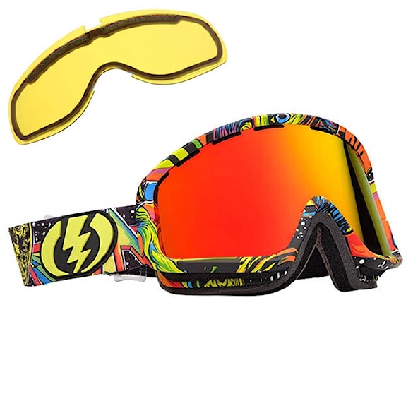 Snowboardové brýle Electric Egb2 freak out | bronze/red chrome+yellow - 1