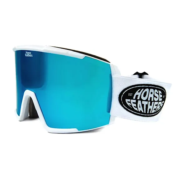 Snowboardové brýle Horsefeathers Feston white | mirror blue 2027 - 1