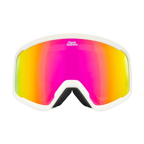 Snowboardové okuliare Horsefeathers Huck white | mirror pink 2026 - 2