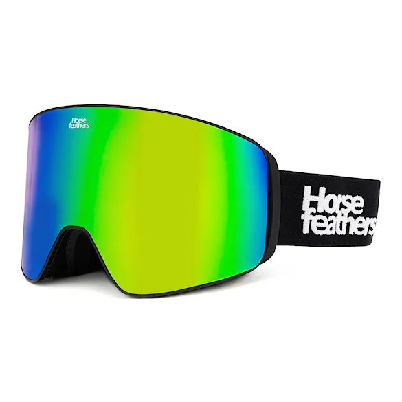 Snowboardové brýle Horsefeathers Lynx black | mirror green 2027 - 1