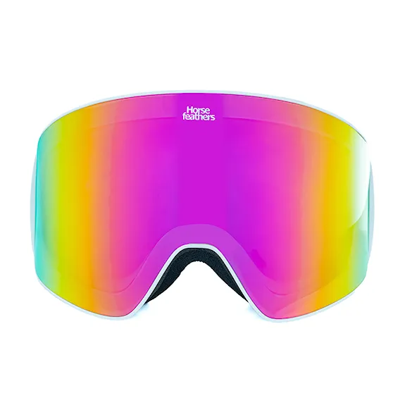 Snowboardové brýle Horsefeathers Lynx white | mirror pink 2027 - 2
