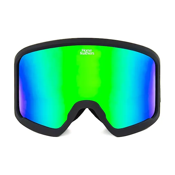 Snowboardové brýle Horsefeathers Tarpe black | mirror green 2027 - 2