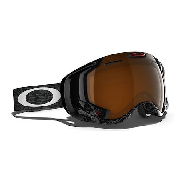 Snowboardové okuliare Oakley Airwave 1.5 silver text | black iridium 2014 - 1