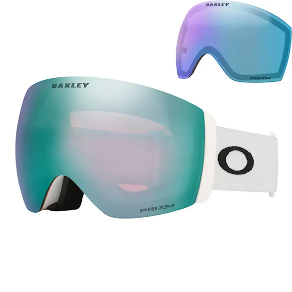 Snowboard Goggles Oakley Flight Deck Pro L matte white | prizm sapphire & prizm iced 2027 - 1
