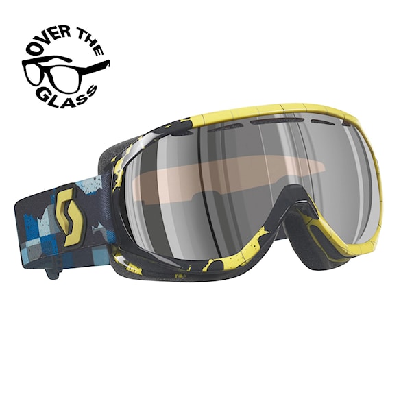 Snowboardové brýle Scott Notice Otg plaid yellow | silver chrome - 1