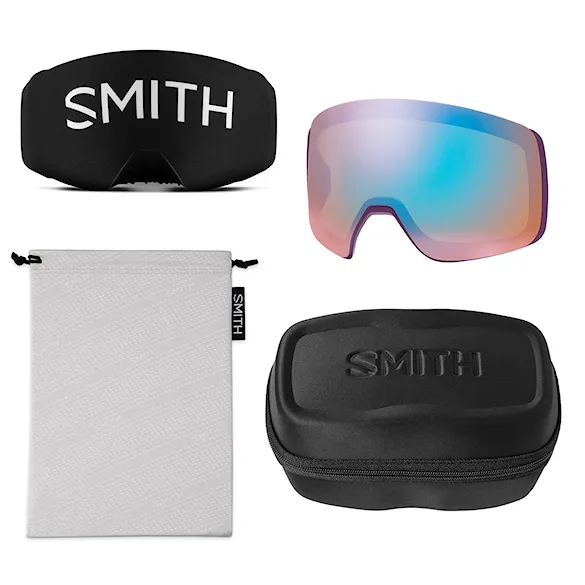 Gogle snowboardowe Smith 4D Mag cherry lacquer phase | cp sun platinum mirror+cp storm blue 2027 - 5