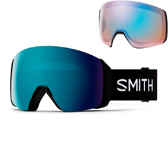 Snowboardové okuliare Smith 4D Mag XL black | cp sun blue mirror+cp storm blue 2026 - 1
