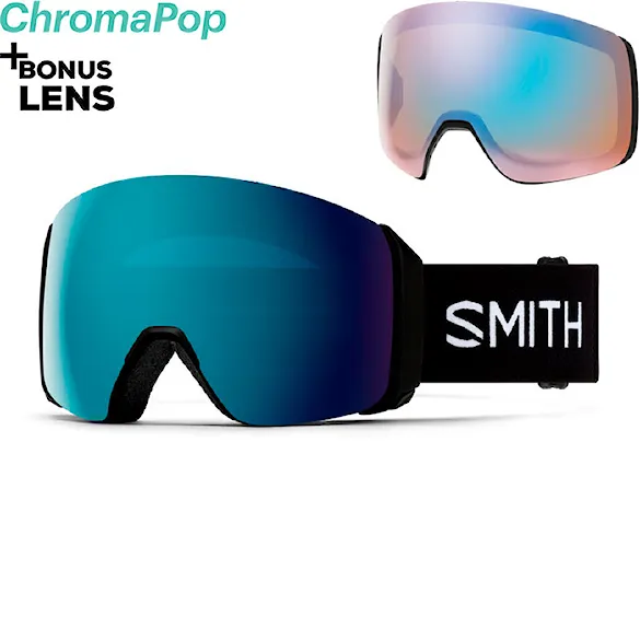 Snowboardové brýle Smith 4D Mag XL black | cp sun blue mirror+cp storm blue 2026 - 1
