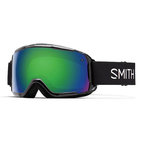 Gogle snowboardowe Smith Grom black | green solx mirror 2027 - 1