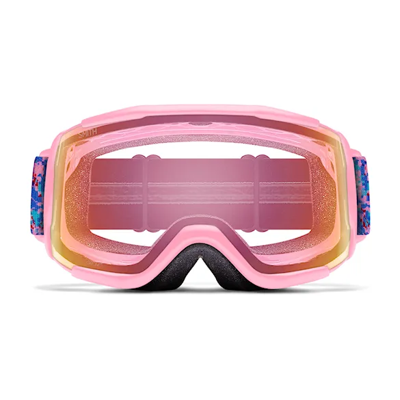 Gogle snowboardowe Smith Grom bright pink lofi | red sensor mirror 2027 - 3