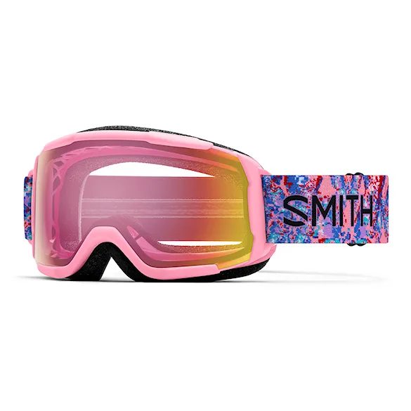 Gogle snowboardowe Smith Grom bright pink lofi | red sensor mirror 2027 - 1