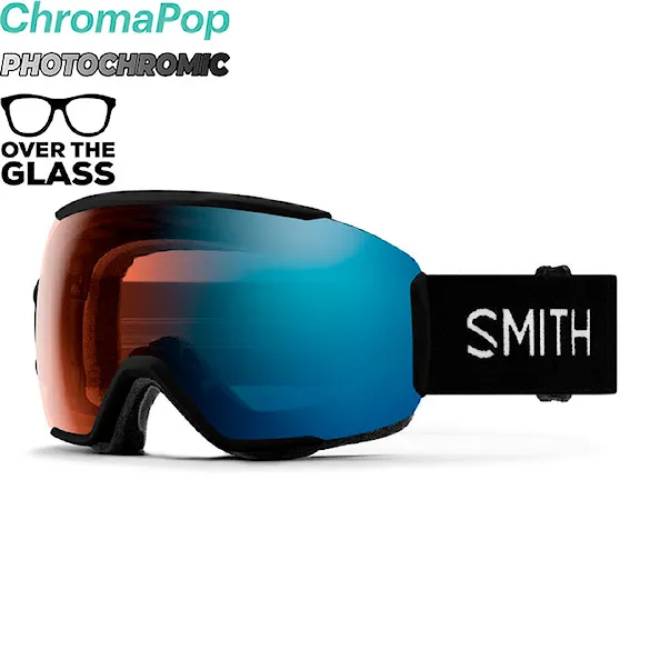Snowboard Goggles Smith Sequence OTG black | cp pro photochromic blue mirror 2026 - 1