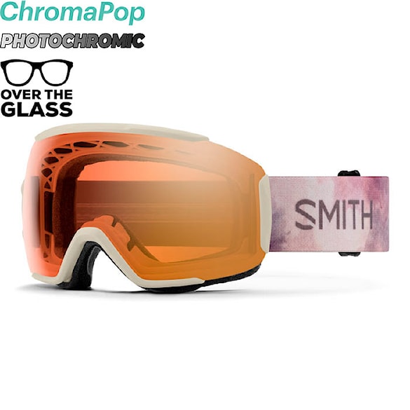 Snowboardové okuliare Smith Sequence OTG chalk bleach | cp pro photochromic gold mr 2025 - 1