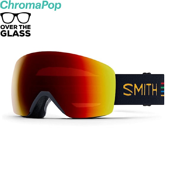 Snowboardové brýle Smith Skyline midnight slash | chromapop sun red mirror 2024 - 1