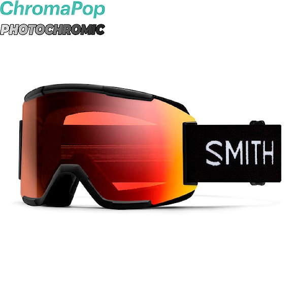 Gogle snowboardowe Smith Squad black | cp pro photochromic red mirror 2026 - 1