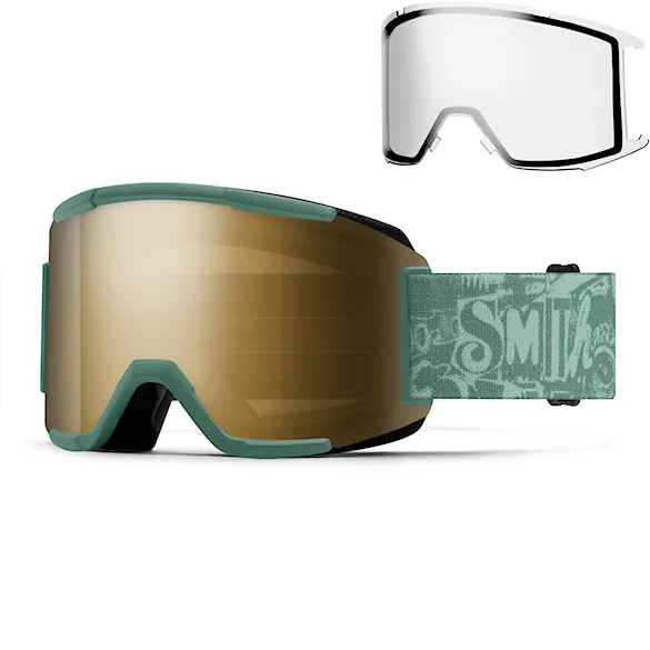 Gogle snowboardowe Smith Squad cactus zine | cp sun black gold mirror+clear 2026 - 1