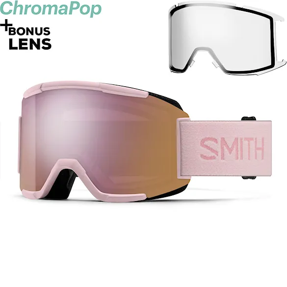 Gogle snowboardowe Smith Squad carnation | cp ed rose gold mirror+clear 2026 - 1