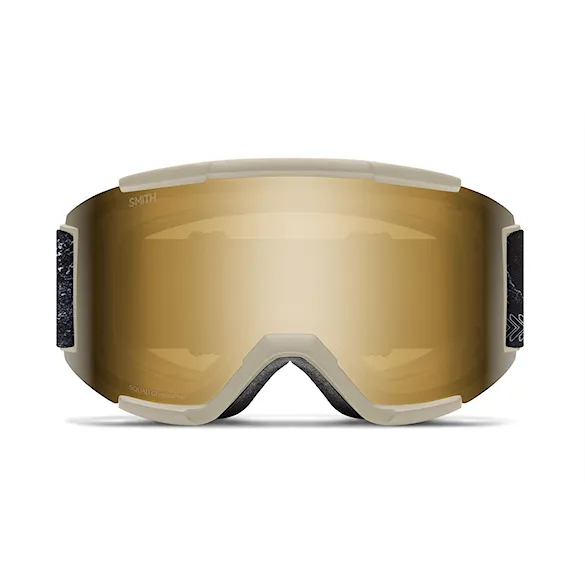Gogle snowboardowe Smith Squad chalk space invader | cp sun black gold mirror+clear 2026 - 3