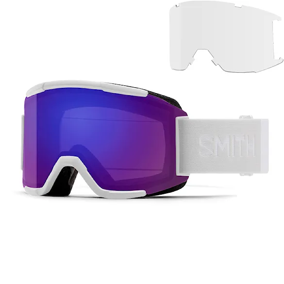Gogle snowboardowe Smith Squad white vapor | cp edviolet mirror+clear 2026 - 1