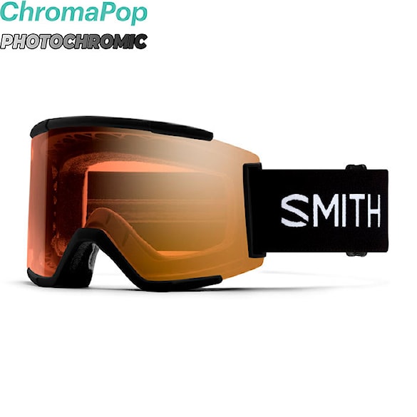 Snowboardové okuliare Smith Squad XL black | cp pro photochromic gold mirror 2026 - 1