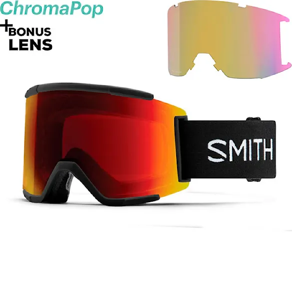 Snowboardové brýle Smith Squad XL black | cp sun red mirror+cp storm yellow flash 2026 - 1