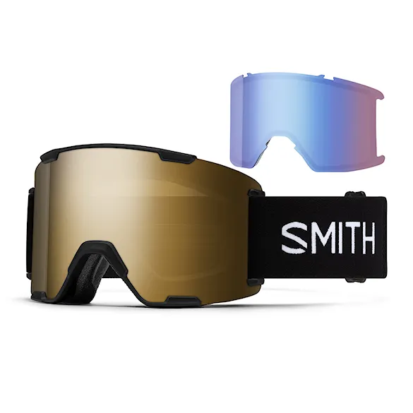 Gogle snowboardowe Smith Stash XL black | cp sun black gold+cp storm blue sensor 2027 - 1
