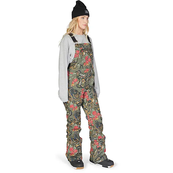 Spodnie snowboardowe DC Wms Crusade Bib paisley ivy green 2023 - 3