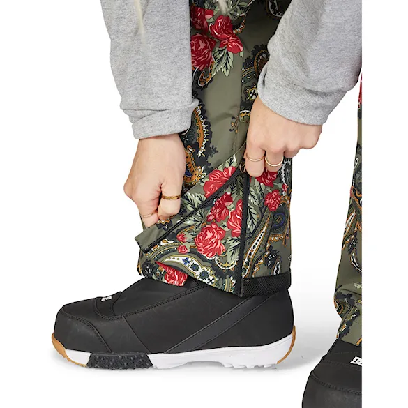 Spodnie snowboardowe DC Wms Crusade Bib paisley ivy green 2023 - 6