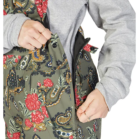 Spodnie snowboardowe DC Wms Crusade Bib paisley ivy green 2023 - 7