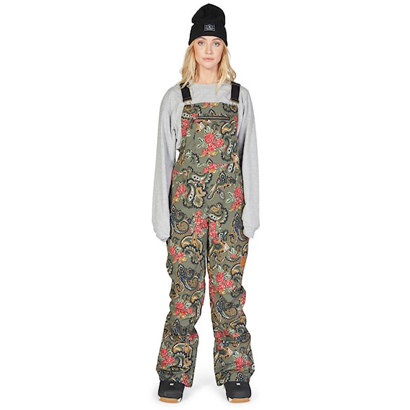 Kalhoty na snowboard DC Wms Crusade Bib paisley ivy green 2023 - 1
