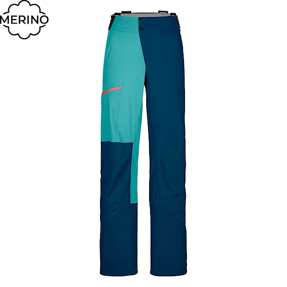 Športové nohavice ORTOVOX Wms Ortler Pants petrol blue 2023 - 1