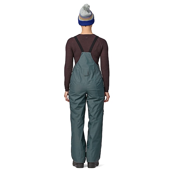Spodnie snowboardowe Patagonia W's Powder Town Bibs nouveau green 2024 - 3