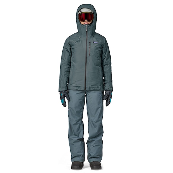 Spodnie snowboardowe Patagonia W's Powder Town Bibs nouveau green 2024 - 4