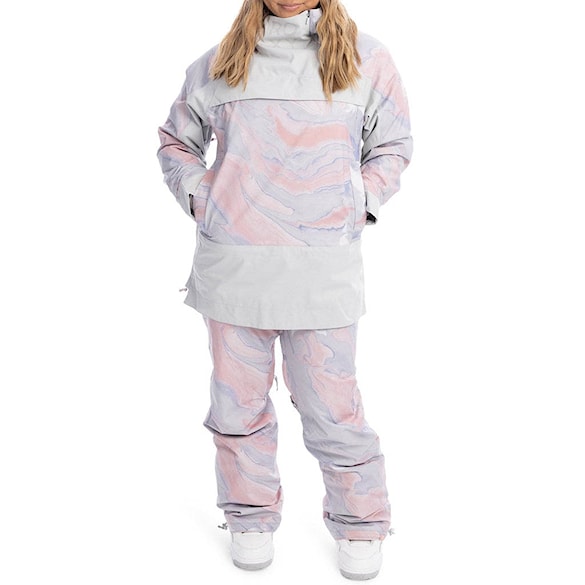 Kalhoty na snowboard Roxy Chloe Kim grey violet marble 2023 - 4