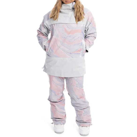 Snowboard Pants Roxy Chloe Kim grey violet marble 2023 - 4