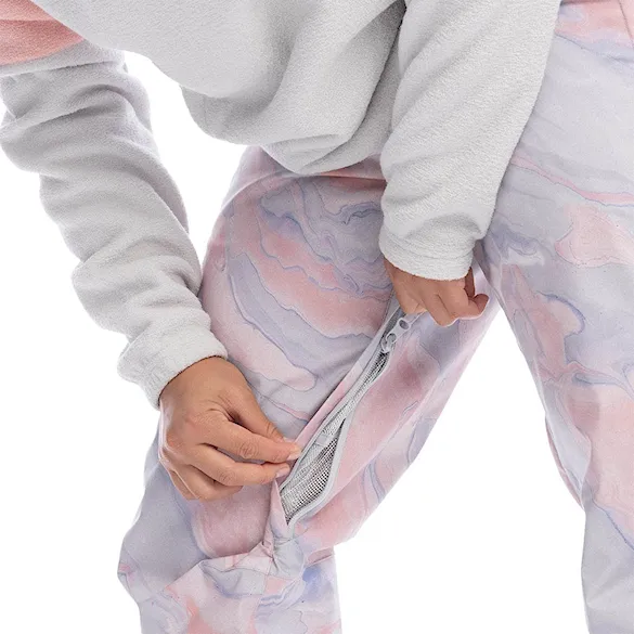 Snowboard Pants Roxy Chloe Kim grey violet marble 2023 - 6