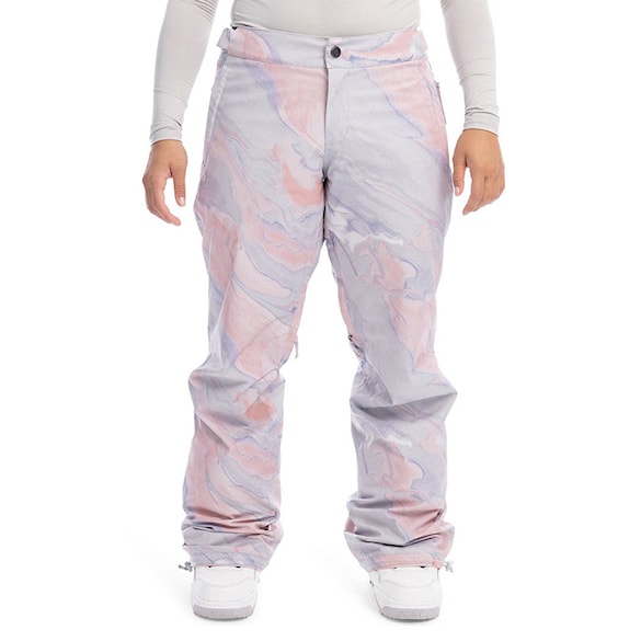 Kalhoty na snowboard Roxy Chloe Kim grey violet marble 2023 - 1