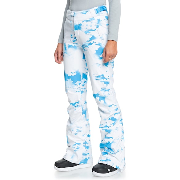 Spodnie snowboardowe Roxy Chloe Kim Pant azure blue clouds 2024 - 3