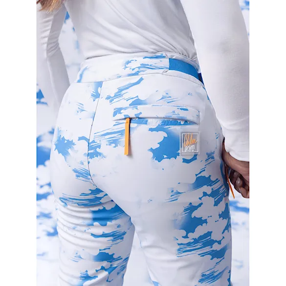 Spodnie snowboardowe Roxy Chloe Kim Pant azure blue clouds 2024 - 5