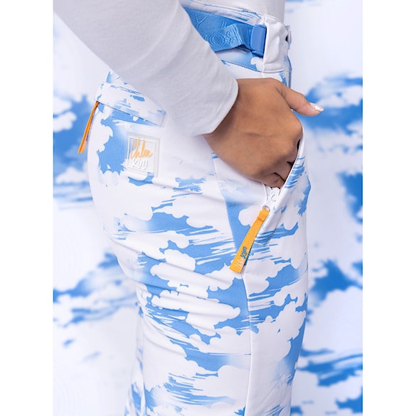 Spodnie snowboardowe Roxy Chloe Kim Pant azure blue clouds 2024 - 9