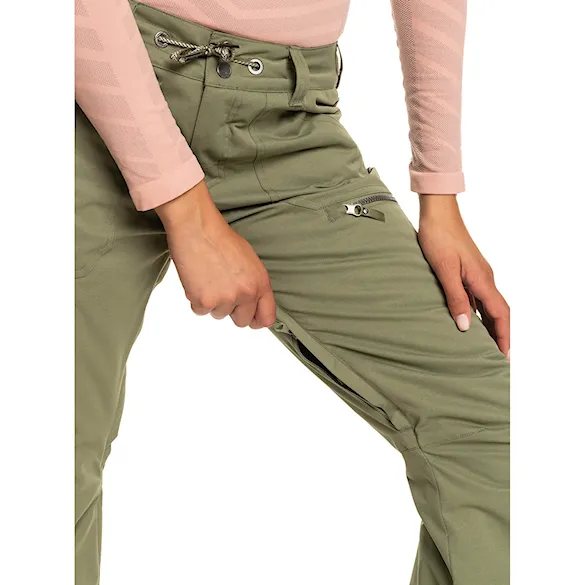 Nohavice na snowboard Roxy Nadia deep lichen green 2023 - 7