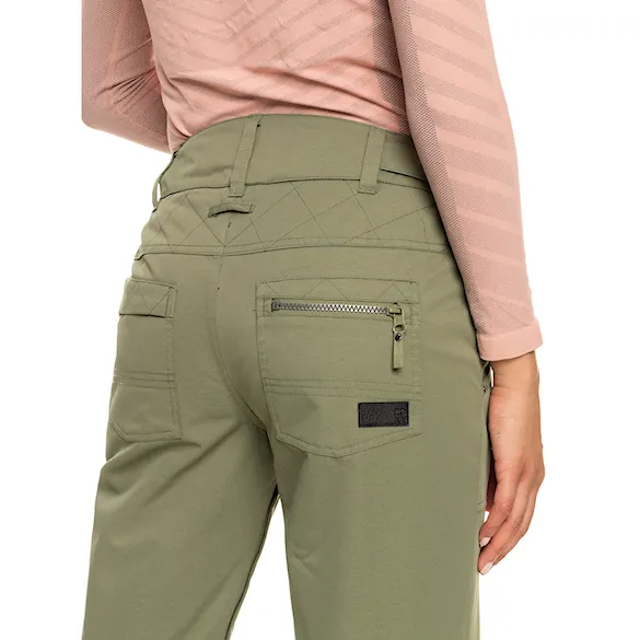 Nohavice na snowboard Roxy Nadia deep lichen green 2023 - 8