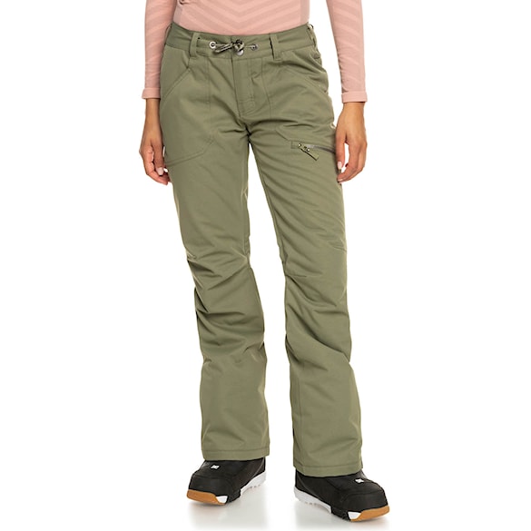 Nohavice na snowboard Roxy Nadia deep lichen green 2023 - 1