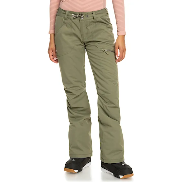 Nohavice na snowboard Roxy Nadia deep lichen green 2023 - 1