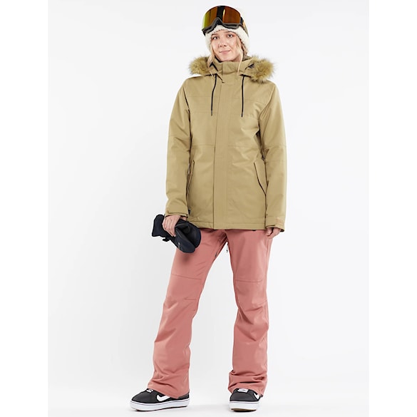 Nohavice na snowboard Volcom Wms Swift Bib Overall earth pink 2024 - 4